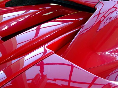 Sports car red italy