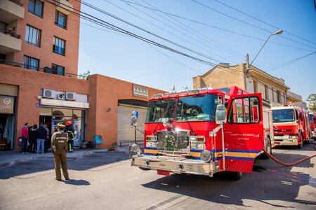 Fire service lights work
