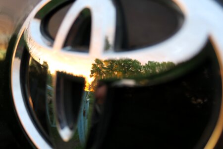 Toyota auto emblem photo