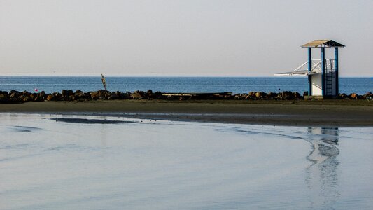 Sand reflection morning photo