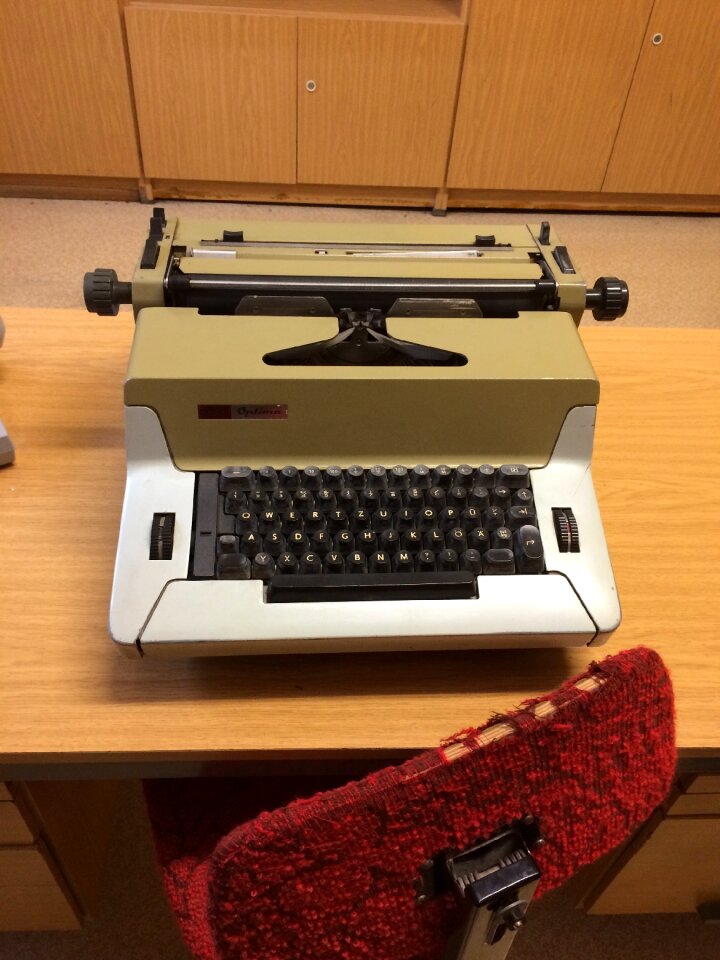 Typewriter old school 70 years
