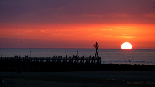 Pier sea sun