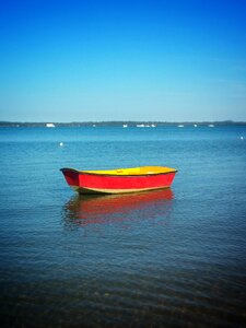 Bay calm blue photo