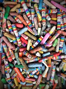 Art color chalk photo