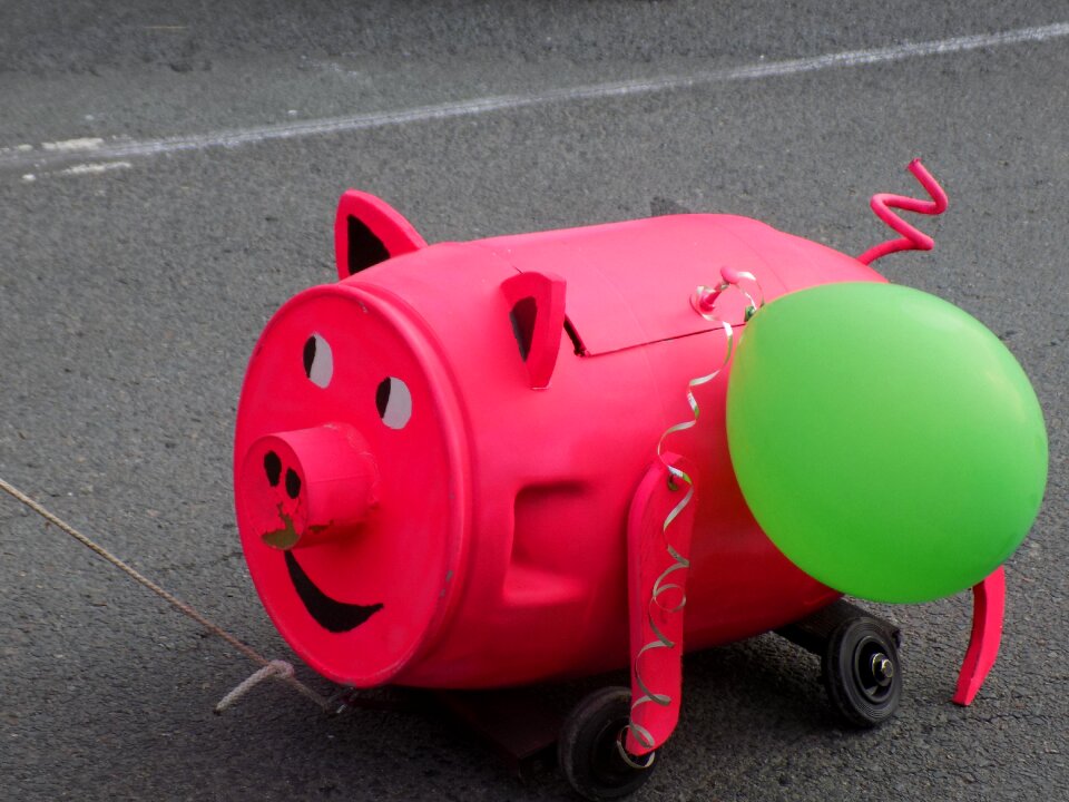Pink funny plastic