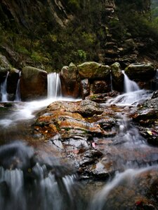 In wuling mountain creek falls photo