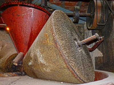 Grinding wheel olive oil old