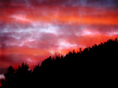 Sky sunset clouds photo