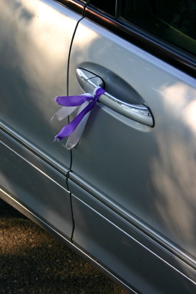 Vehicle celebration decorated
