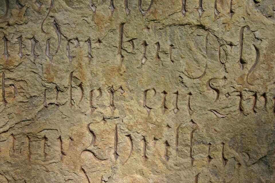 Historically stone engraving