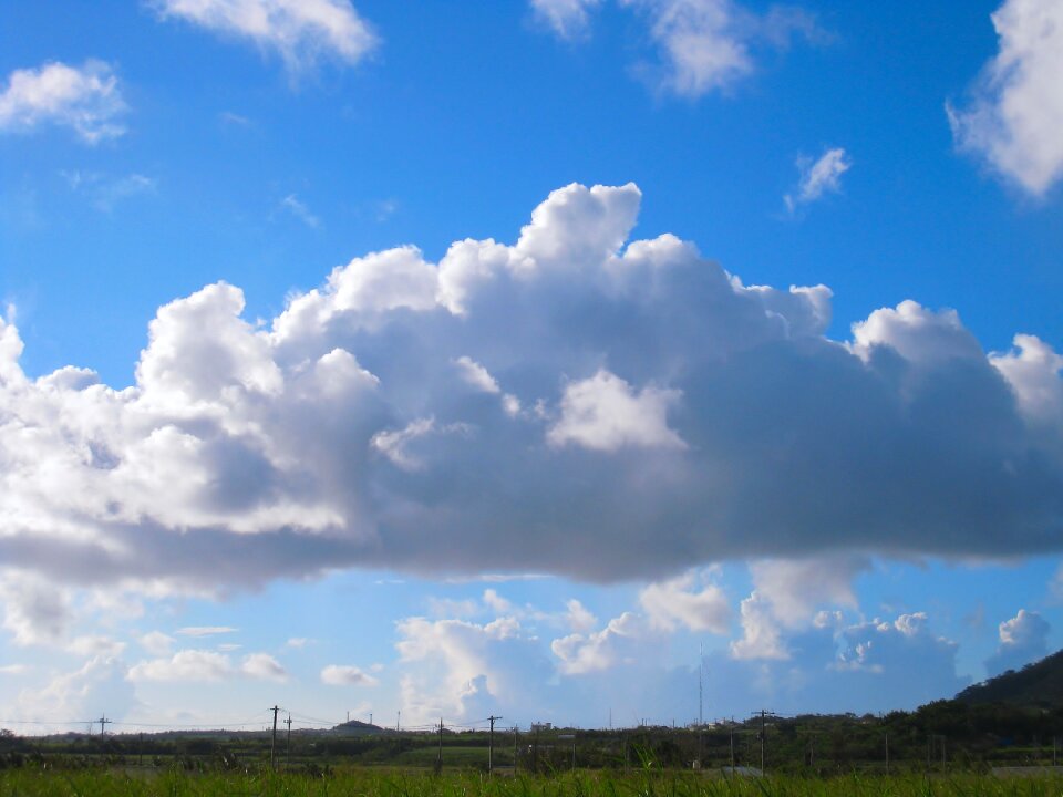 Wind blue sky white