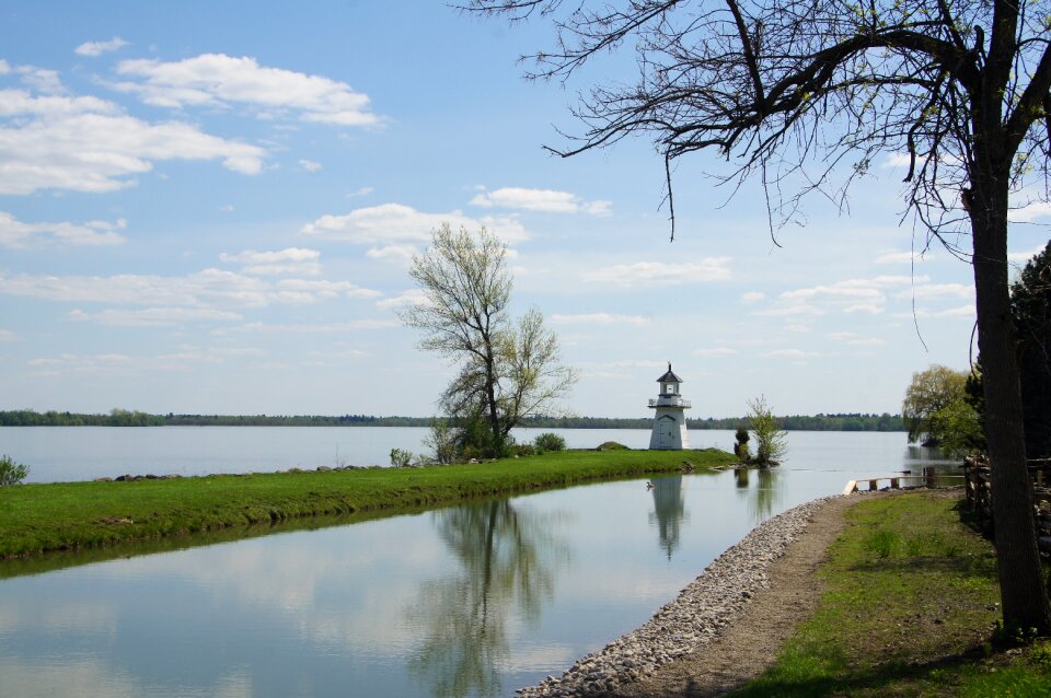 Upper village lighthouse landscape