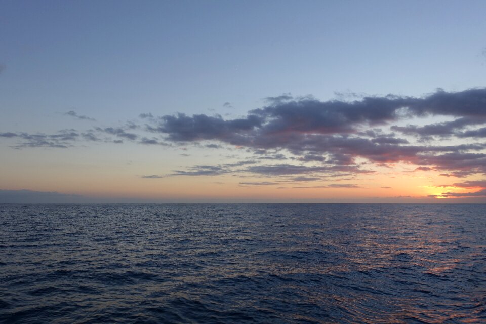 Landscape ocean sunset