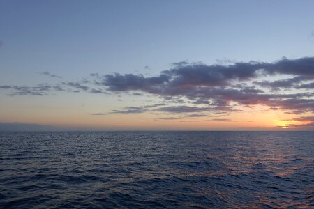 Landscape ocean sunset