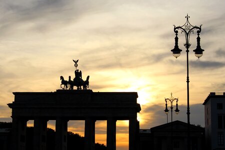 Berlin germany dusk photo