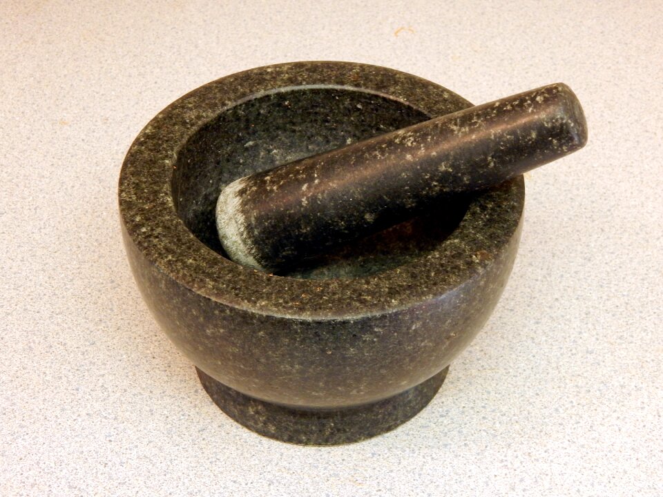 Cooking mortar and pestle ingredient