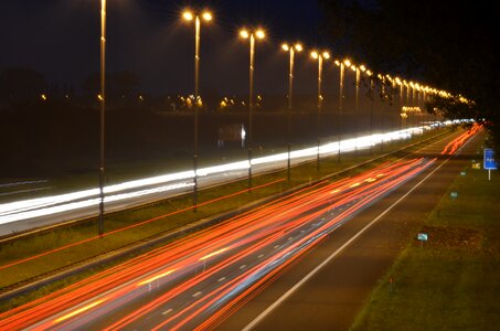 White asphalt transport photo