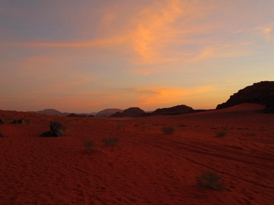 Middle east twilight evening