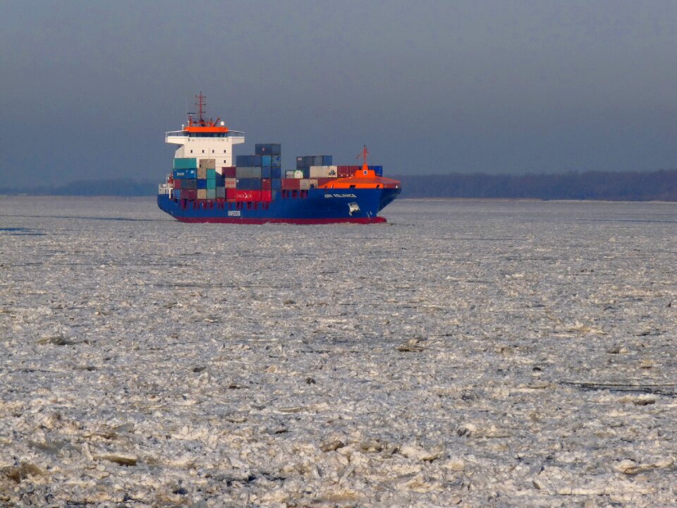 Elbe river after hamburg