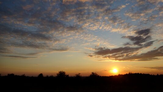 Sunset light landscape photo