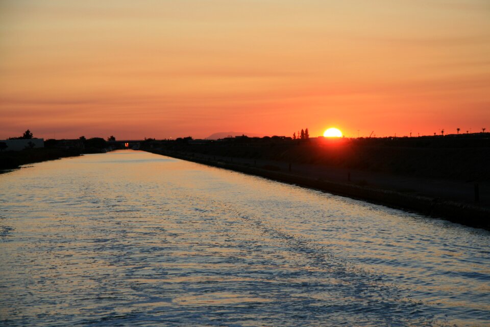 Morning evening water