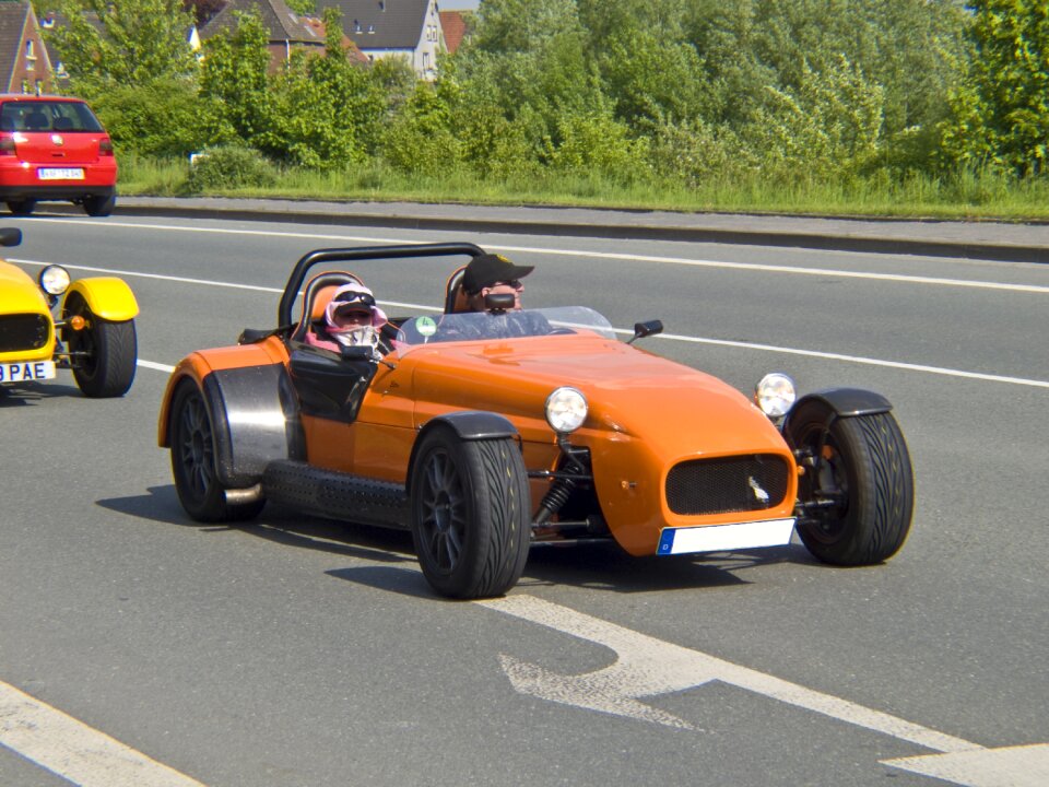 Orange mature road