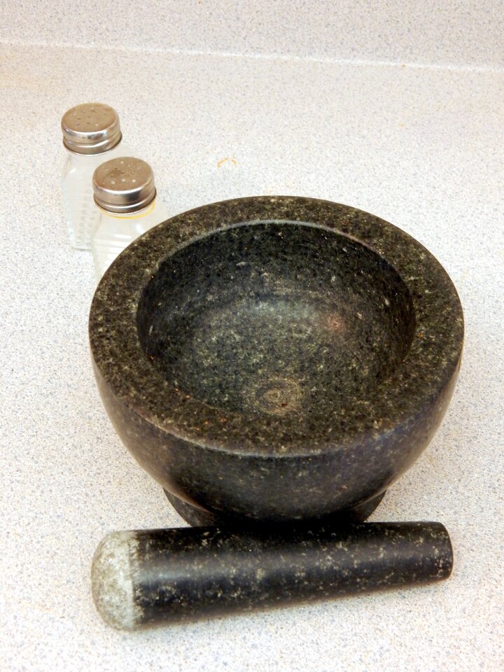 Cooking mortar and pestle ingredient