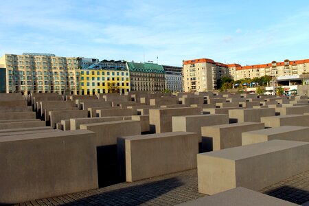 Holocaust holocaust memorial concrete photo