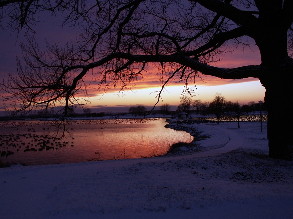 Evening sunset travel