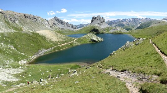 Lake mountain landscape photo