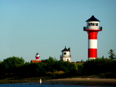 Warning signal lighthouses baltic sea
