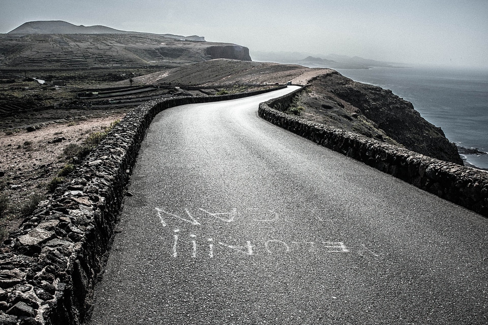 Road lonely road coast