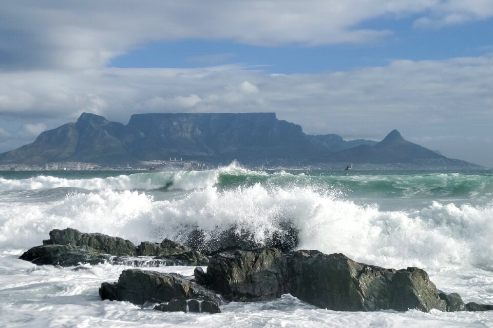 Cape town bay rock photo