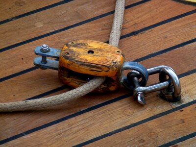 Boat seafaring rope photo