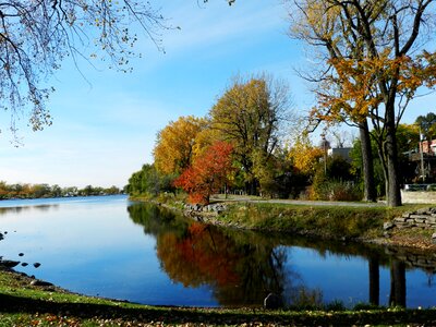 Water reflections sky