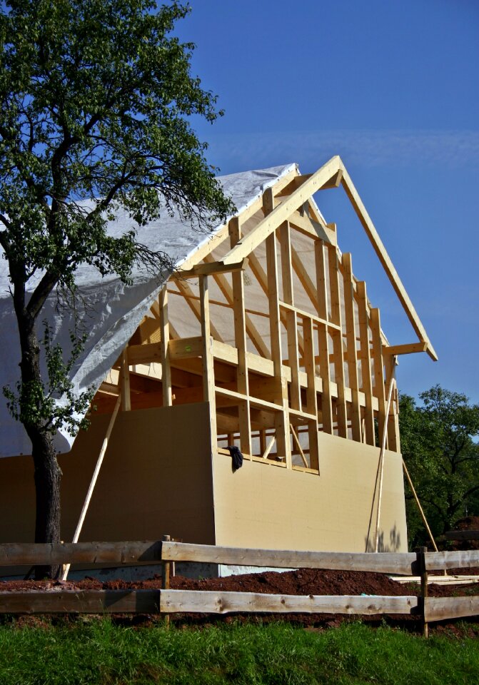 Building site construction work
