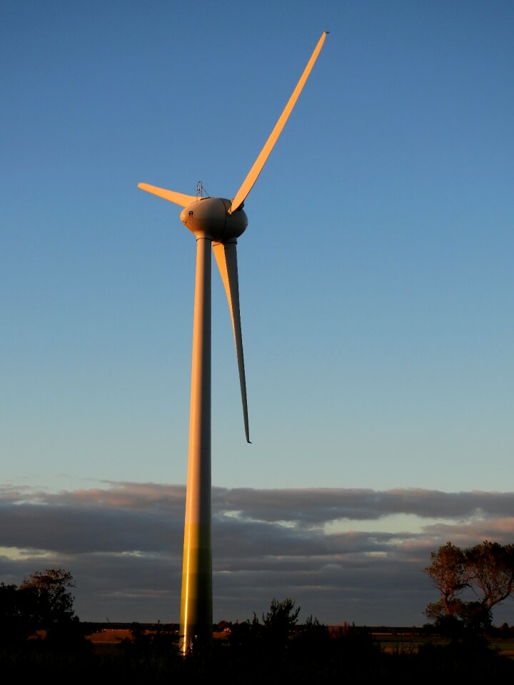 Pinwheel wind energy sky
