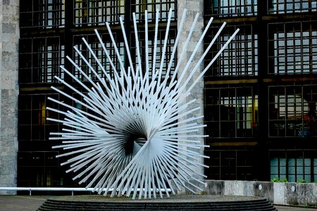 Metal aluminium monument photo