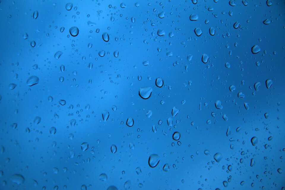 Rain it's raining water droplets