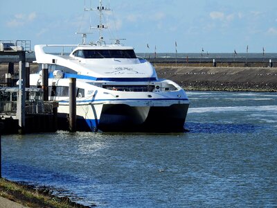 Boat sea channel