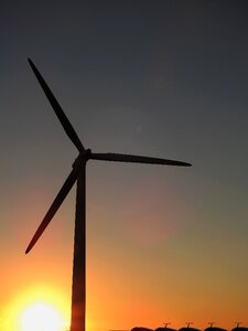 Pinwheel wind energy sky