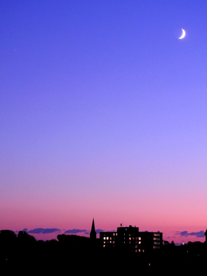 Night moonlight abendstimmung photo