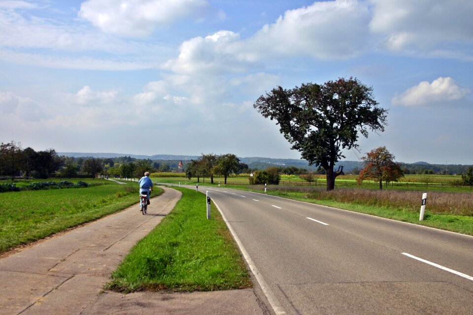 Bike cycling away