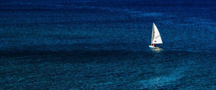 Blue vastness sailing