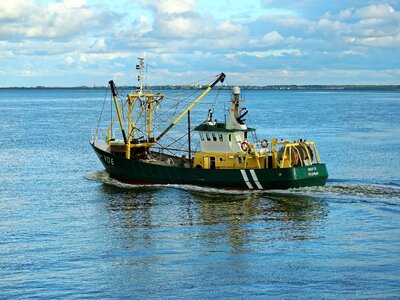 Fishing vessel water sea