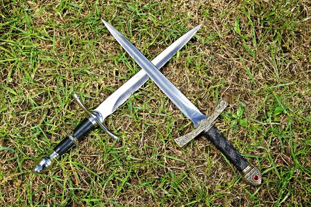 Metal dagger sharp