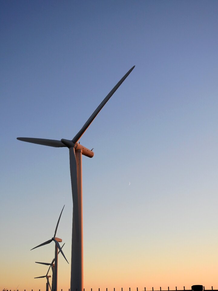 Pinwheel wind energy sky