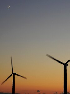 Pinwheel wind energy sky