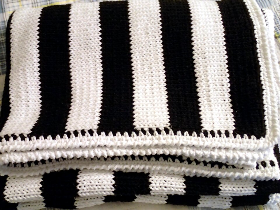 Black white soft cotton