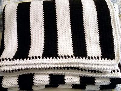Black white soft cotton